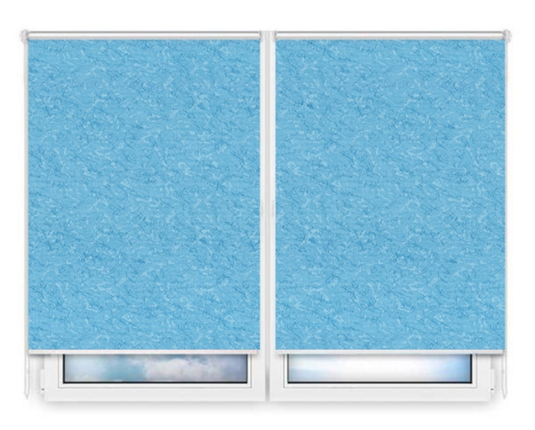 Рулонные шторы Мини Шелк-голубой цена. Купить в «Мастерская Жалюзи»